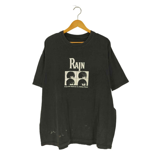 バンドプリント Tシャツ RAIN FROM ED SULLIVAN TO ABBEY ROAD メンズ