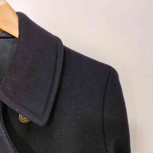 ブルックスブラザーズ BROOKS BROTHERS 80s USA製 メルトン 金ボタン ダブルブレスト チェスターコート レディース