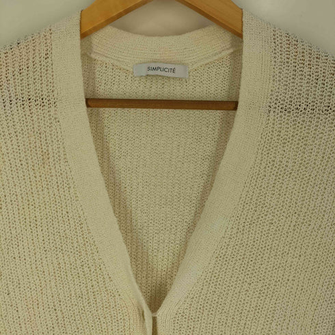 シンプリシテェ SIMPLICITE 24ss リネンコットンベスト レディース FREE