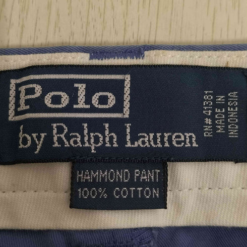 ポロバイラルフローレン Polo by RALPH LAUREN 90S HAMMOND PANT 2タック コットンスラックス メンズ 42/30