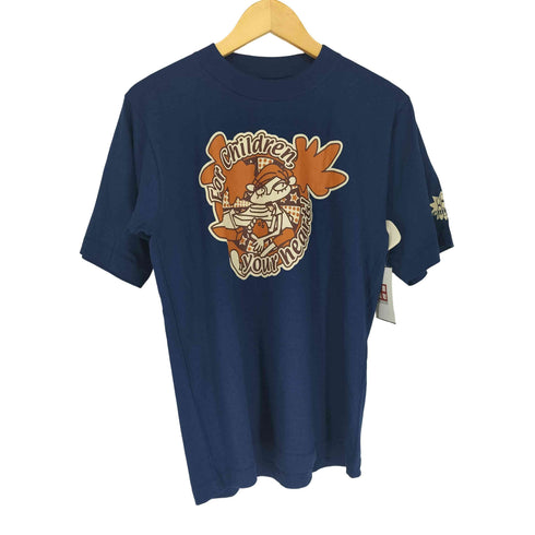 フロントプリントクルーネックTシャツ メンズ FREE