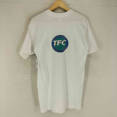 フルーツオブザルーム FRUIT OF THE LOOM 90s- 袖裾シングル 両面プリントクルーネックTシャツ メンズ L