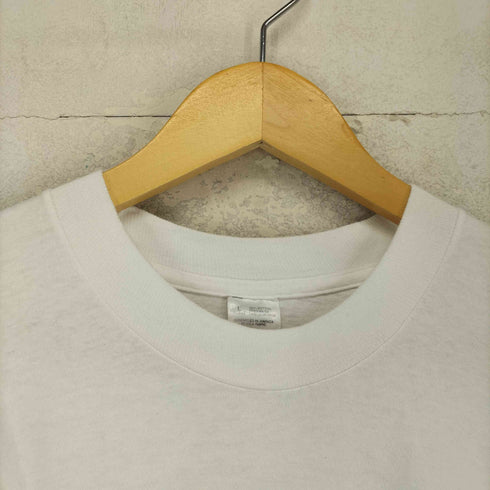 フルーツオブザルーム FRUIT OF THE LOOM 90s- 袖裾シングル 両面プリントクルーネックTシャツ メンズ L