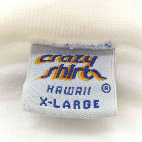 クレイジーシャツ CRAZY SHIRTS 90S ボディ USA製 猫 キャット スケート 両面 プリント S/S Tシャツ シングルステッチ メンズ import:XL