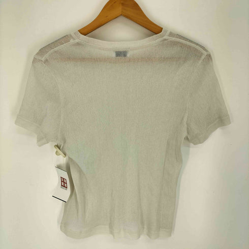 グリーンレーベルリラクシング GREEN LABEL RELAXING シアー ラメ チュール Tシャツ レディース FREE