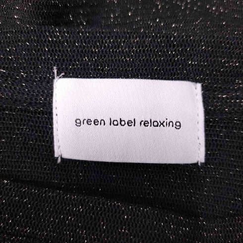 グリーンレーベルリラクシング GREEN LABEL RELAXING シアー ラメ チュール Tシャツ レディース FREE