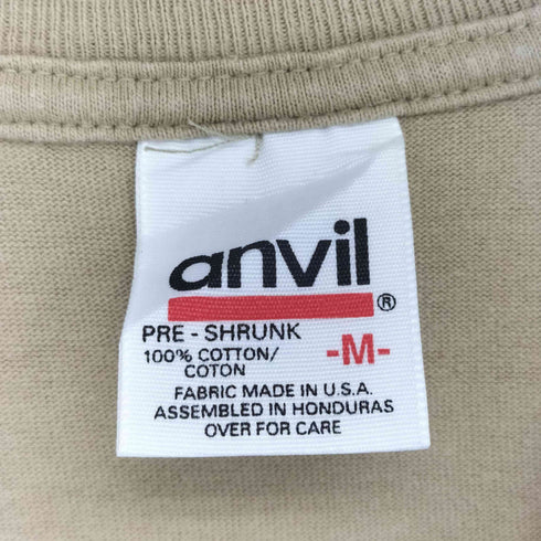 アンビル Anvil 90s USA製 プリント クルーネック 半袖 Tシャツ メンズ import:M