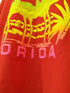 ヘインズ Hanes 90s USA製 3D FLORIDA フラミンゴプリント クルーネック 半袖 Tシャツ レディース import:M