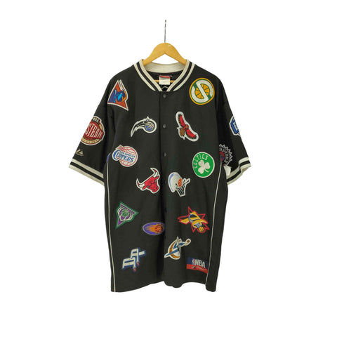 エヌビーエー NBA 90-00s コラボ ボディ NBA チーム ロゴ ワッペン 刺繍 オール チーム メンズ import:L