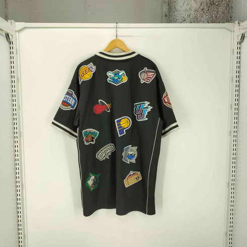 エヌビーエー NBA 90-00s コラボ ボディ NBA チーム ロゴ ワッペン 刺繍 オール チーム メンズ import:L
