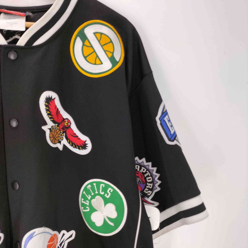 エヌビーエー NBA 90-00s コラボ ボディ NBA チーム ロゴ ワッペン 刺繍 オール チーム メンズ import:L