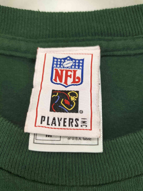 エヌエフエル NFL 90s フットボール プリント クルーネック 半袖 Tシャツ メンズ import:M