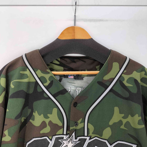 G.I.Joe GIJOE 90-00S SPECIAL FORCES アーミー 星条旗 刺繍 カモ 迷彩 ナンバリング 1 S/S ゲーム シャツ メンズ import:XL