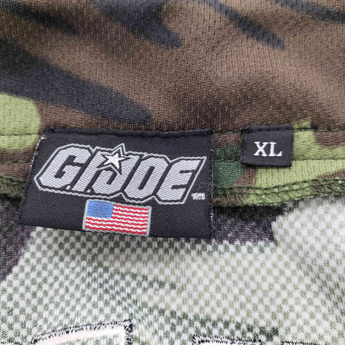 G.I.Joe GIJOE 90-00S SPECIAL FORCES アーミー 星条旗 刺繍 カモ 迷彩 ナンバリング 1 S/S ゲーム シャツ メンズ import:XL