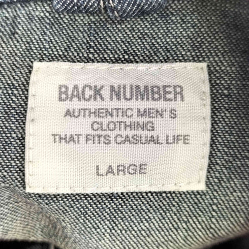 バックナンバー BACK NUMBER ウエスタンデニムシャツ メンズ JPN:L
