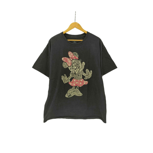 テーマパーク キャラクター テキスト プリント S/S Tシャツ メンズ import:XL