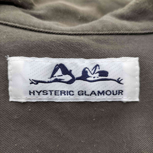 ヒステリックグラマー HYSTERIC GLAMOUR 初期 ヒスガール 旧タグ ワッペン レーヨン S/S ワーク シャツ メンズ FREE