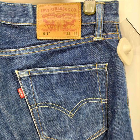 リーバイス Levis USA製 511 セルビッジ ストレート デニム パンツ メンズ W33 L32