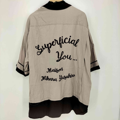 メゾンミハラヤスヒロ Maison MIHARA YASUHIRO 23ss Mix layered bowling shirt メンズ JPN:48
