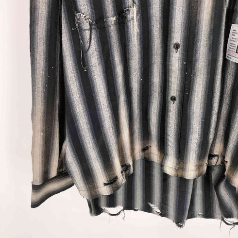 メゾンミハラヤスヒロ Maison MIHARA YASUHIRO 24aw Vintage Like Stripe Shirt メンズ JPN:50