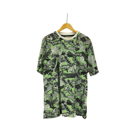 SHAUN SAMSON USA製 コミック 総柄 プリント S/S Tシャツ メンズ import:L