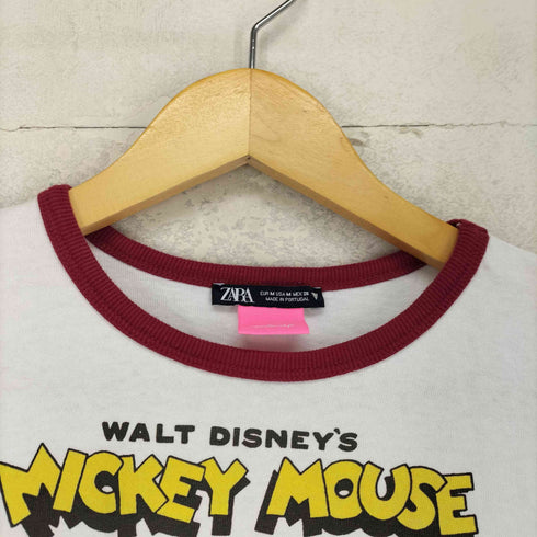 ザラ ZARA キャラクタープリントリンガーTシャツ レディース M