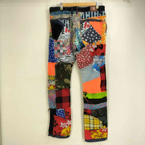 SOSOO.JEANS 1971 再構築 パッチワークデニムパンツ メンズ US:32-33