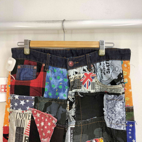 SOSOO.JEANS 1971 再構築 パッチワークデニムパンツ メンズ US:32-33
