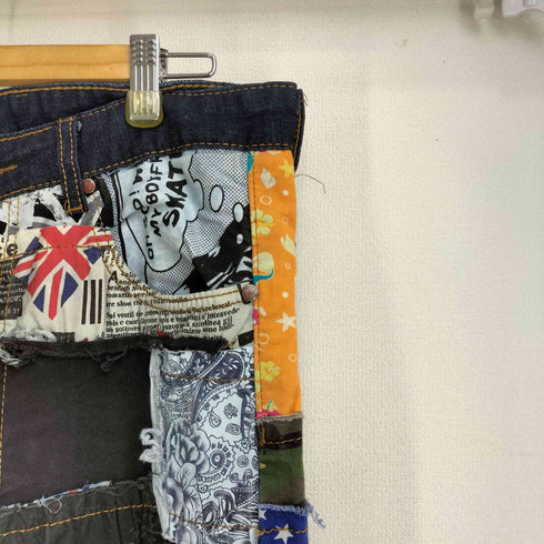SOSOO.JEANS 1971 再構築 パッチワークデニムパンツ メンズ US:32-33