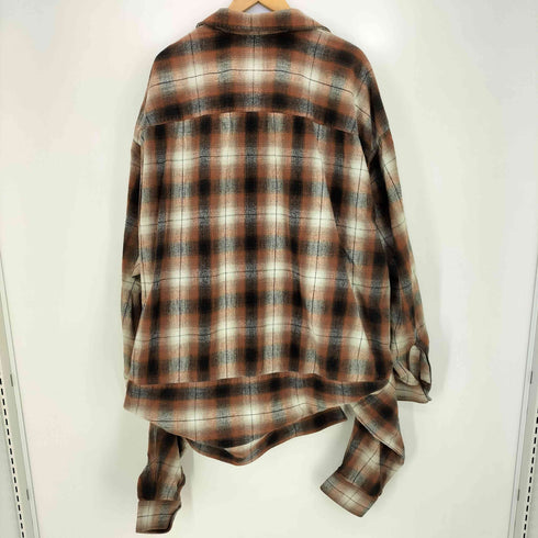 メゾンミハラヤスヒロ Maison MIHARA YASUHIRO 25ss Hem Layer Checkered Shirt メンズ JPN:48