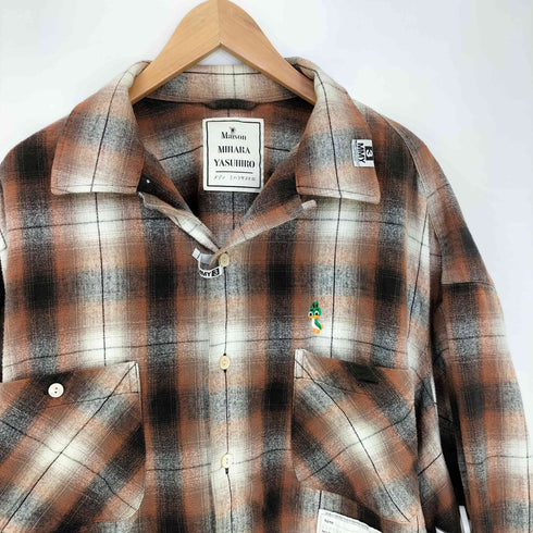 メゾンミハラヤスヒロ Maison MIHARA YASUHIRO 25ss Hem Layer Checkered Shirt メンズ JPN:48