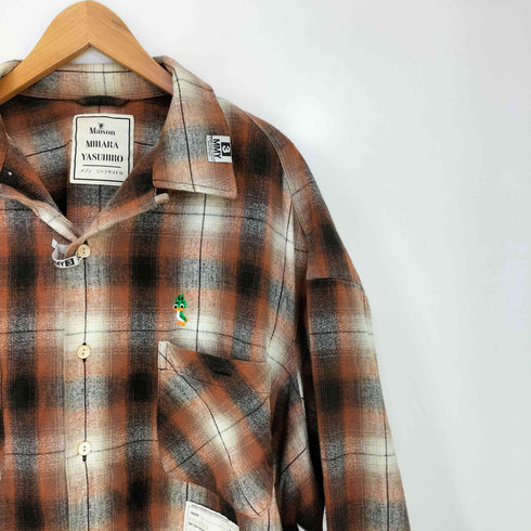 メゾンミハラヤスヒロ Maison MIHARA YASUHIRO 25ss Hem Layer Checkered Shirt メンズ JPN:48