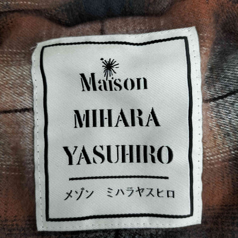 メゾンミハラヤスヒロ Maison MIHARA YASUHIRO 25ss Hem Layer Checkered Shirt メンズ JPN:48