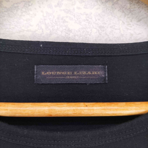 LOUNGE LIZARD 切りっぱなし フロントプリントクルーネックTシャツ import メンズ 2