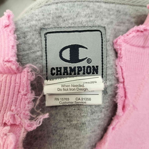 チャンピオン Champion 00S 銀タグ ダメージ加工 ロゴ刺繍スウェット メンズ import:XL