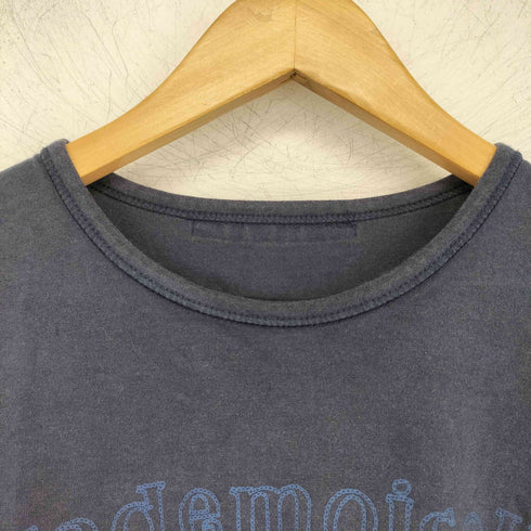マドモアゼルノンノン mademoiselle NON NON ロゴプリント クルーネック プリント 長袖 カットソー レディース import:M