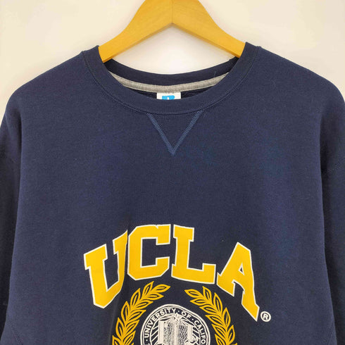 ラッセルアスレチック RUSSELL ATHLETIC バスケットボール カレッジ プリント 前V クルーネックスウェット メンズ import:XL
