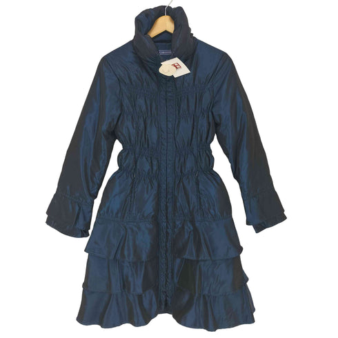 BLUE COLLECTION シェイプ フリルデザインダウンコート レディース 40