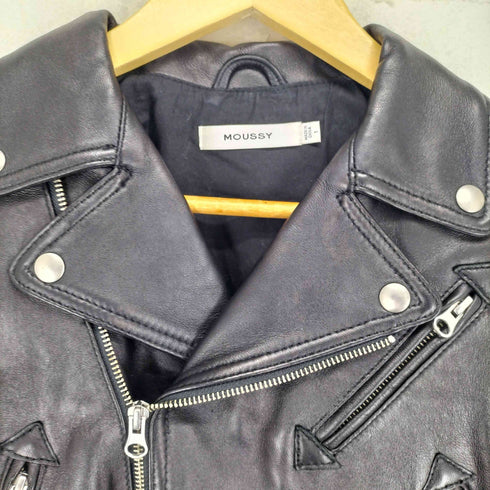 マウジー moussy lamb leather LEATHER RIDERS ジャケット レディース JPN:1
