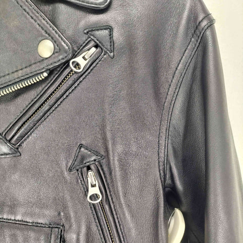 マウジー moussy lamb leather LEATHER RIDERS ジャケット レディース JPN:1