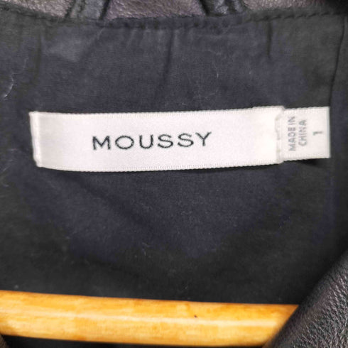 マウジー moussy lamb leather LEATHER RIDERS ジャケット レディース JPN:1