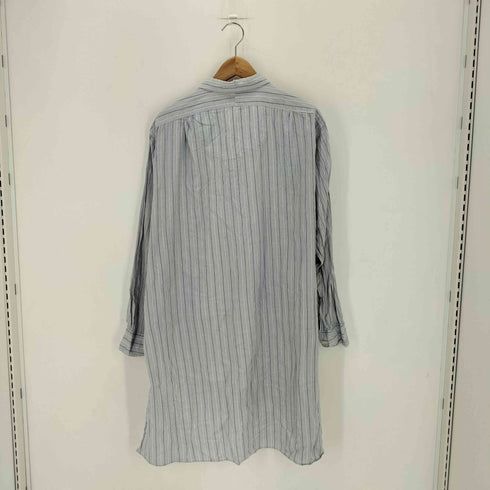 SELISE 60~70s マチあり ストライプ グランパシャツ メンズ 45