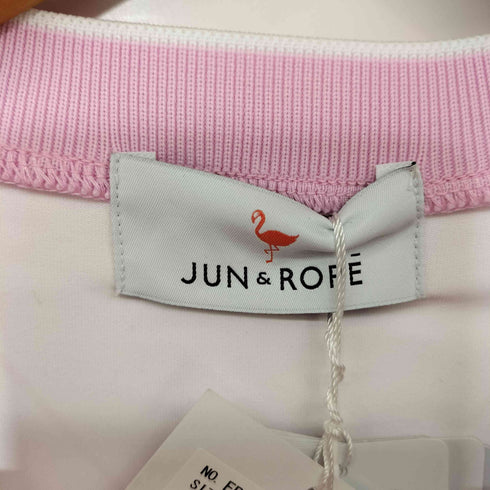 JUN&ROPÉ BIGダイヤ柄 スリットネックワンピース レディース JPN:L