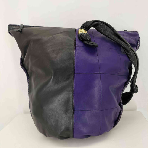 EMA YY FIRENZE イタリア製 riri&opti ジップ パッチワーク レザーバッグ レディース