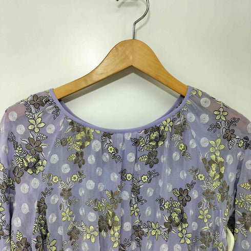 グレースコンチネンタル GRACE CONTINENTAL フラワー ドット 刺繍 ワンピース レディース JPN:36