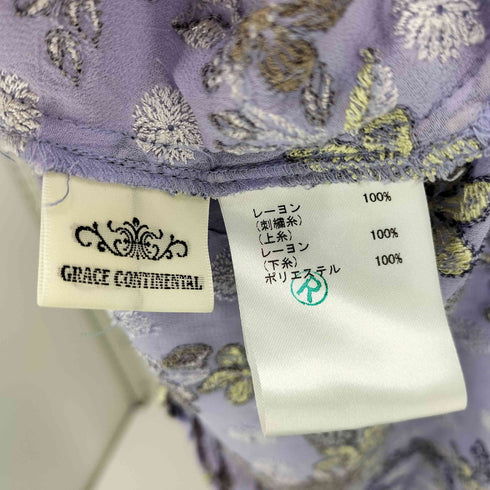 グレースコンチネンタル GRACE CONTINENTAL フラワー ドット 刺繍 ワンピース レディース JPN:36