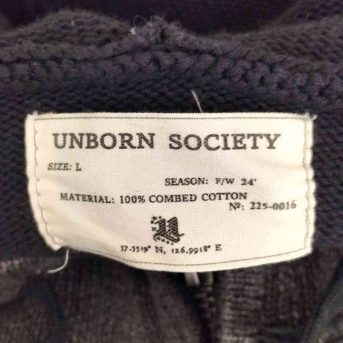 UNBORN SOCIETY 24AW Corporation 7gg Knit Hoodie メンズ JPN:L