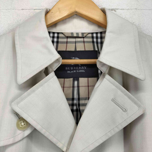 バーバリーブラックレーベル BURBERRY BLACK LABEL 裏地ノバチェックチェスターコート メンズ L
