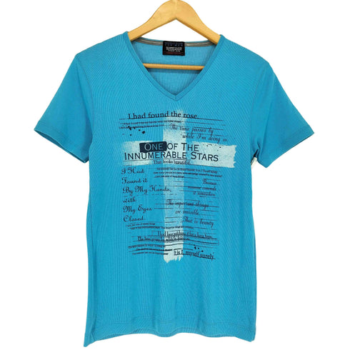 ニコルクラブフォーメン NICOLE CLUB FOR MEN フロントプリントVネックTシャツ Y2K メンズ 46
