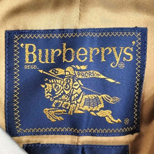 バーバリーズ BURBERRYS 裏地ノバチェックライナー付比翼ステンカラーコート メンズ 165